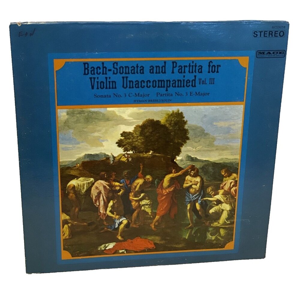 Sonata And Partita For Violin Unaccompanied Vol.III (Vinyl, 1964) Mace MCS 9058